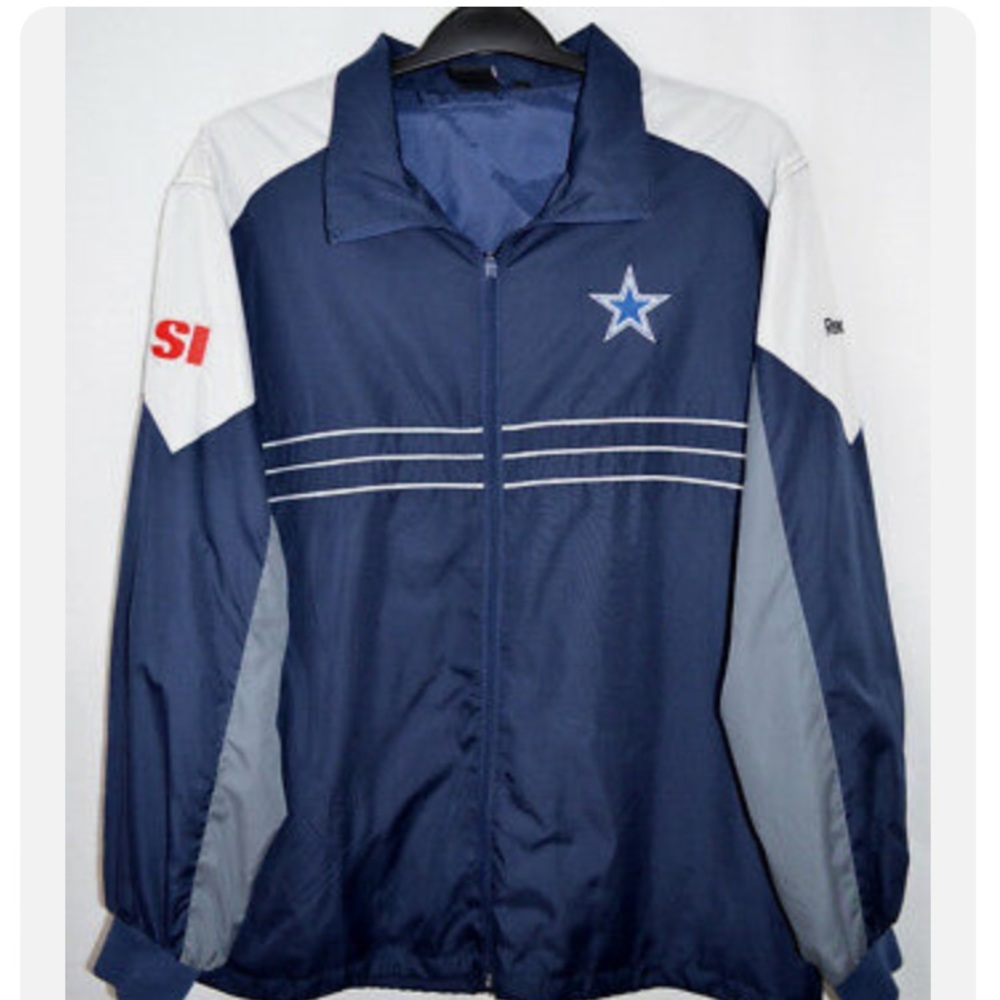 Vintage NFL Reebok Dallas Cowboy Windbreaker Jacket 2XL